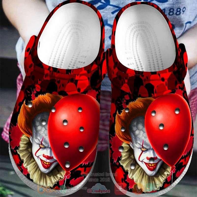 Crocs outfit - horror pennywise and red balloon art crocs crocband clogs shoes - 1266 Crocs Outfit