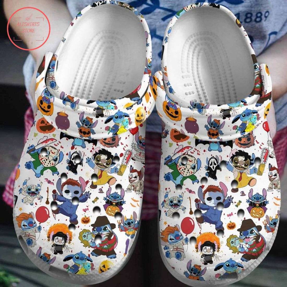 Crocs outfit - horror stitch halloween crocs crocband clogs shoes - 1268 Crocs Outfit