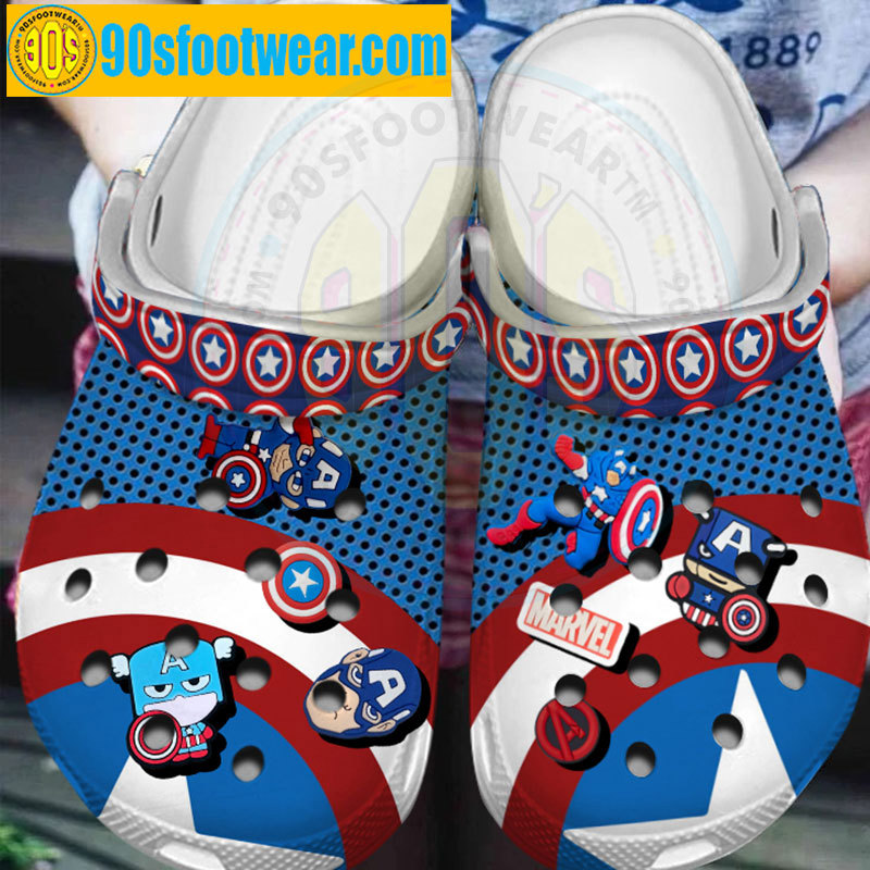 Crocs outfit - marvel crocs cute 3d captain america classic clogs - 1395 Crocs Outfit