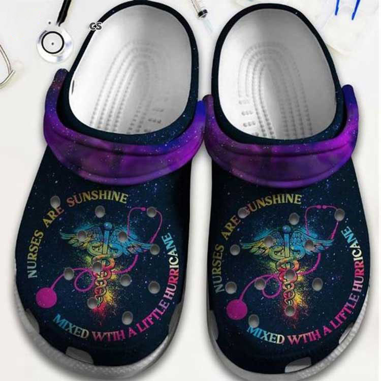 Crocs outfit - nurse are sunshine mixed with a little hurricane meaningful crocs clog shoes - 1520 Crocs Outfit