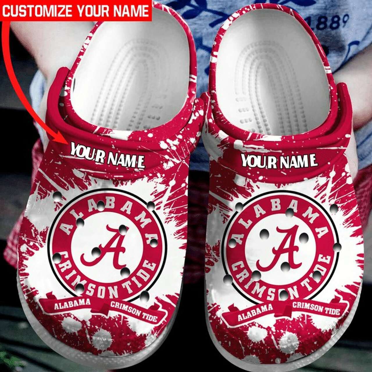 Crocs outfit - personalized alabama crimson tide football crocs crocband clogs - 1611 Crocs Outfit