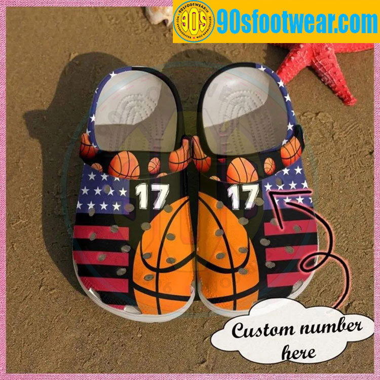 Crocs outfit - personalized basketball crocs american flag custom classic clog - 1622 Crocs Outfit