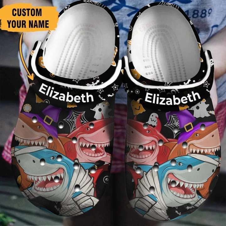 Crocs outfit - personalized shark halloween cosplay crocs clogs crocband shoes - 1829 Crocs Outfit