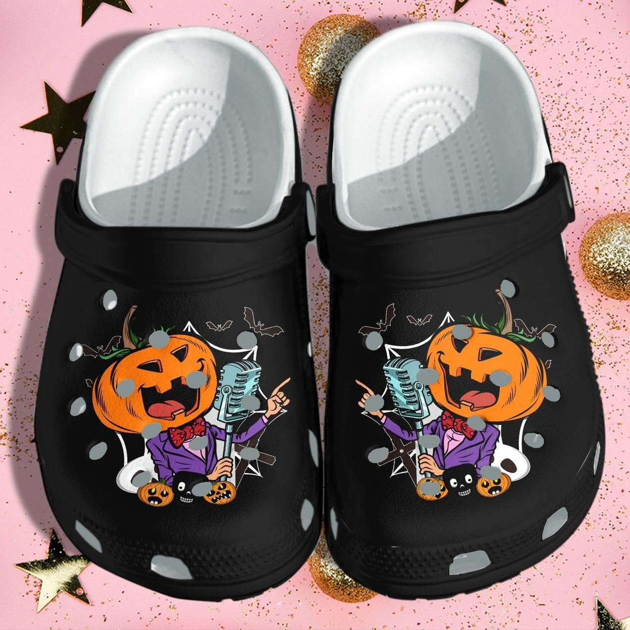 Crocs outfit - pumpkin rock sings tattoo  halloween crocs crocband clogs shoes - 1950 Crocs Outfit