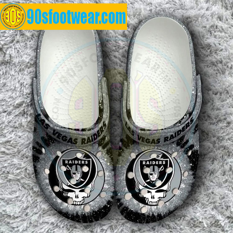 Crocs outfit - raider crocs skull las vegas raiders football team custom classic clog - 1964 Crocs Outfit