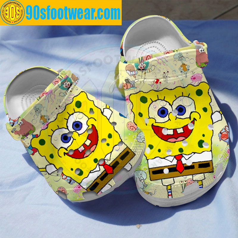 Crocs outfit - spongebob crocs yellow cartoon pattern – spongebob squarepants clogs - 2050 Crocs Outfit