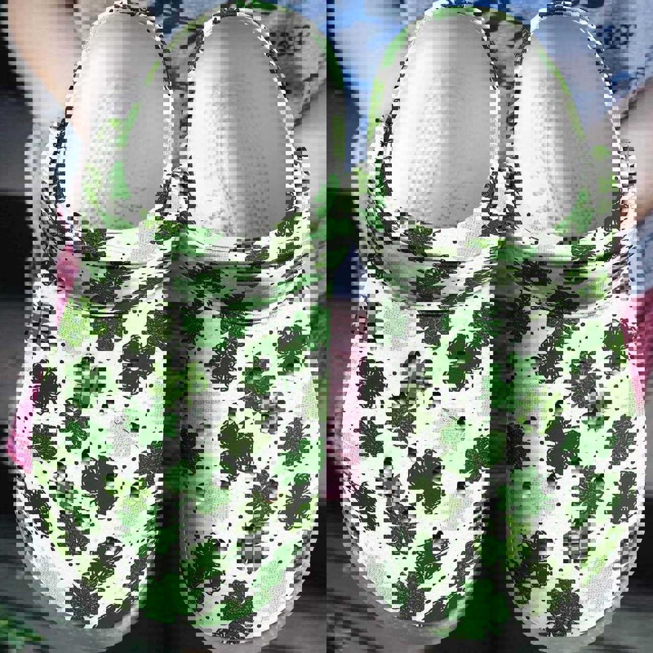 Crocs outfit - st patrick’s day irish shamrocks pattern crocband crocs shoes - 2080 Crocs Outfit
