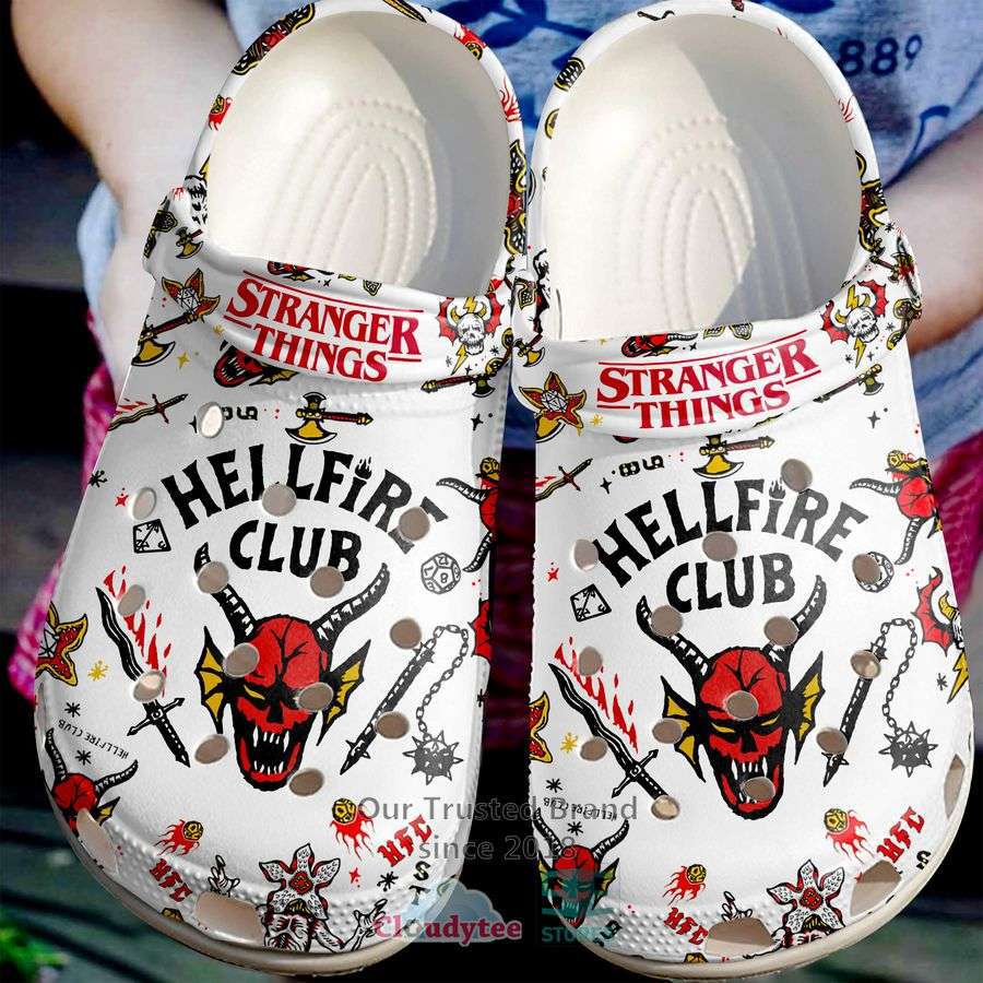 Crocs outfit - stranger things hellfire club crocs clogs crocband shoes - 2113 Crocs Outfit