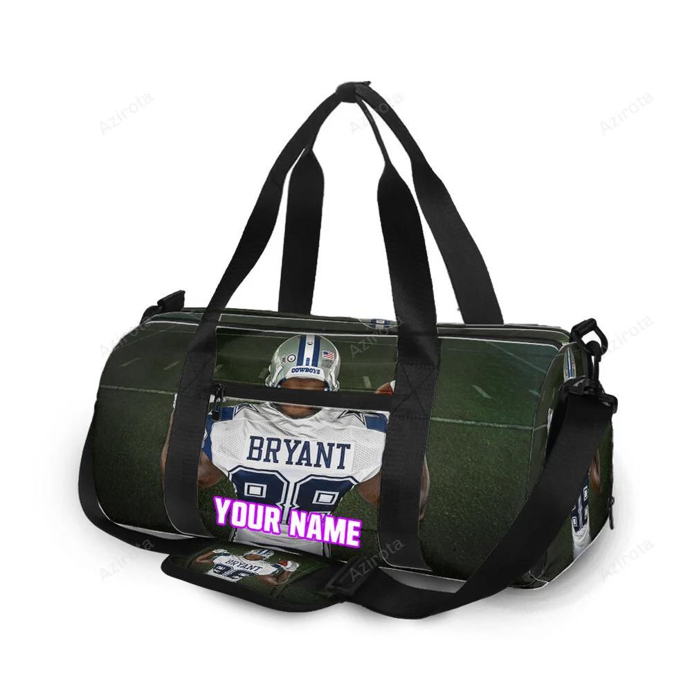 Dallas cowboys dez bryant back personalized name travel bag gym bag 1747 Travel Bag