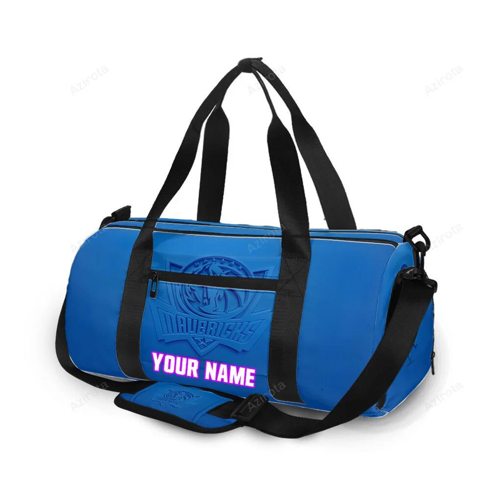 Dallas mavericks logo art 21 personalized name travel bag gym bag 941 Travel Bag