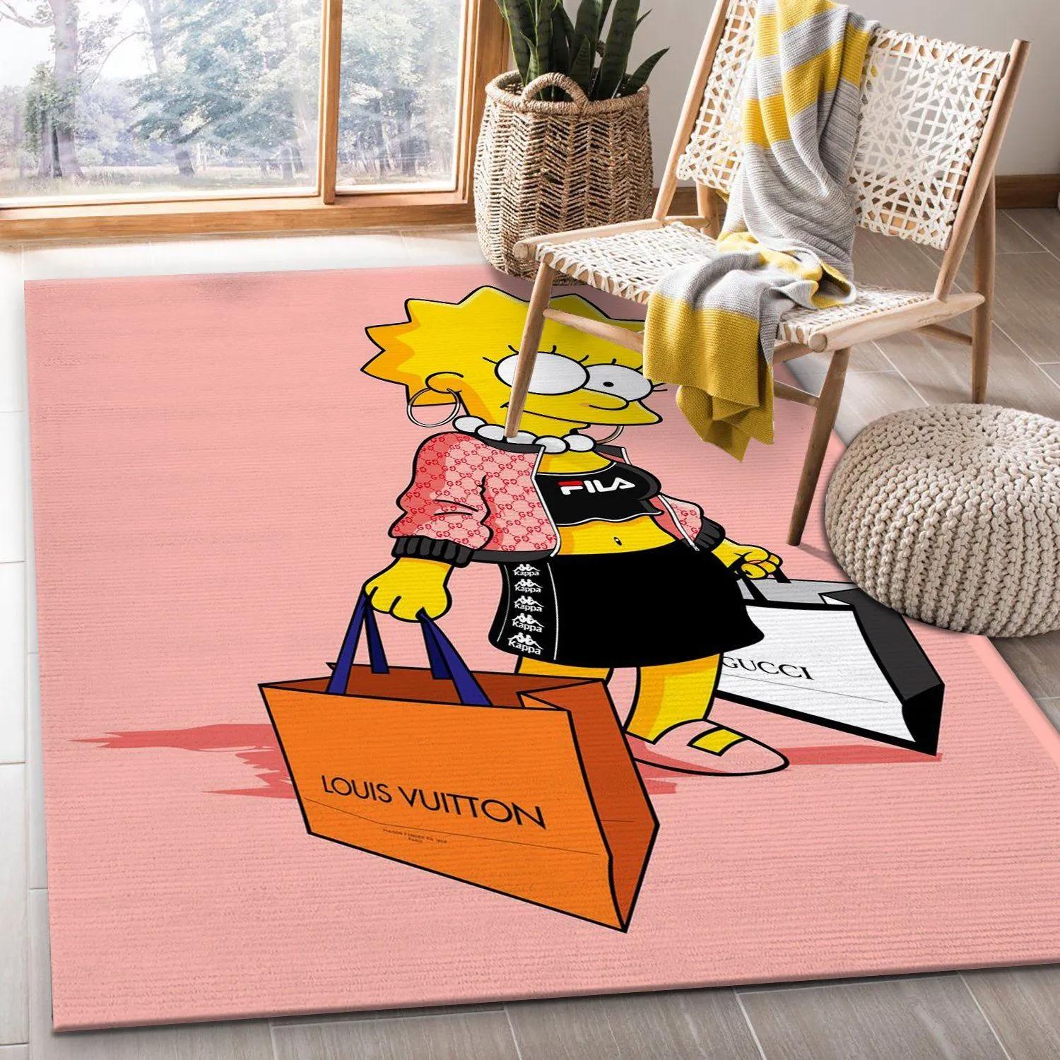 Dapper lisa louis vuitton vs gucci logo type 112. Upgrade Your Living Room with Luxury Home Decor: Area Carpets, Floor Decor, Door Mats, and Hot Gift Items with style a High-End Fashion Brand Rectangle Rug