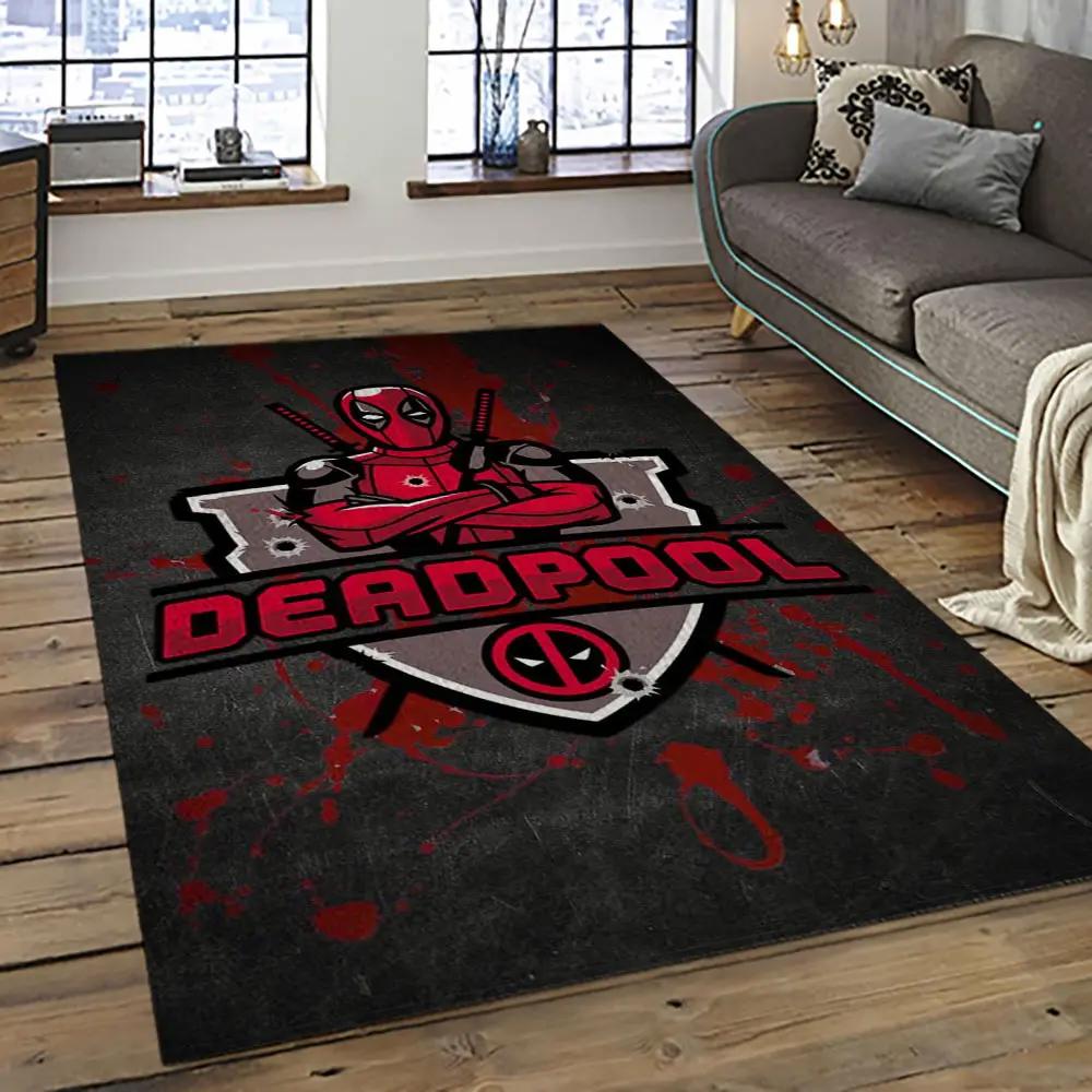 Deadpool marvel movie retangle carpet area rug home decor best gift for fan and friends dp15 Rectangle Rug