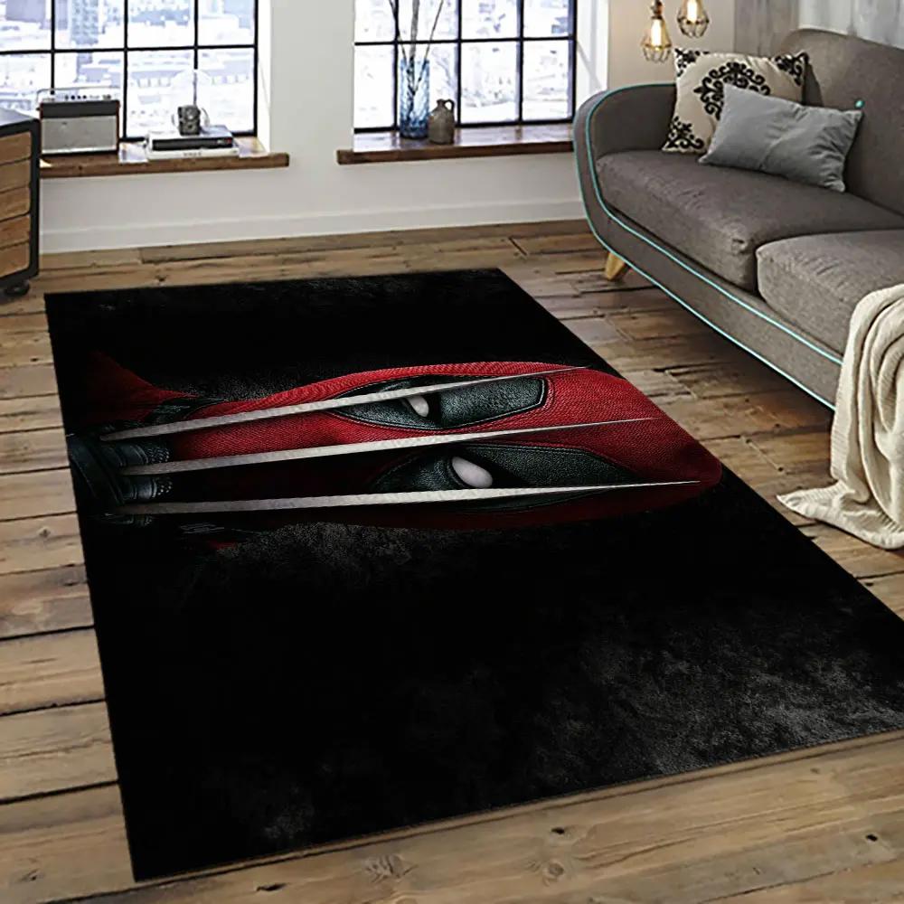 Deadpool marvel movie retangle carpet area rug home decor best gift for fan and friends dp50 Rectangle Rug