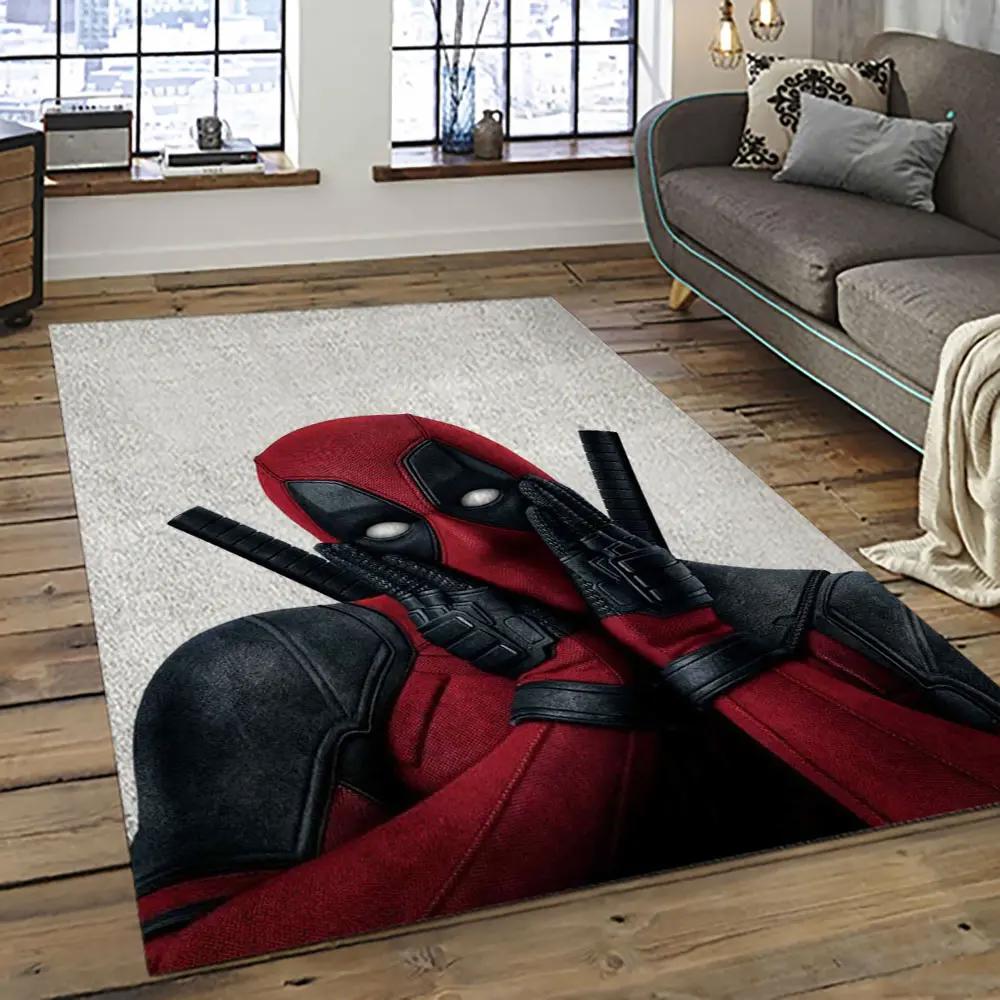 Deadpool marvel movie retangle carpet area rug home decor best gift for fan and friends dp58 Rectangle Rug