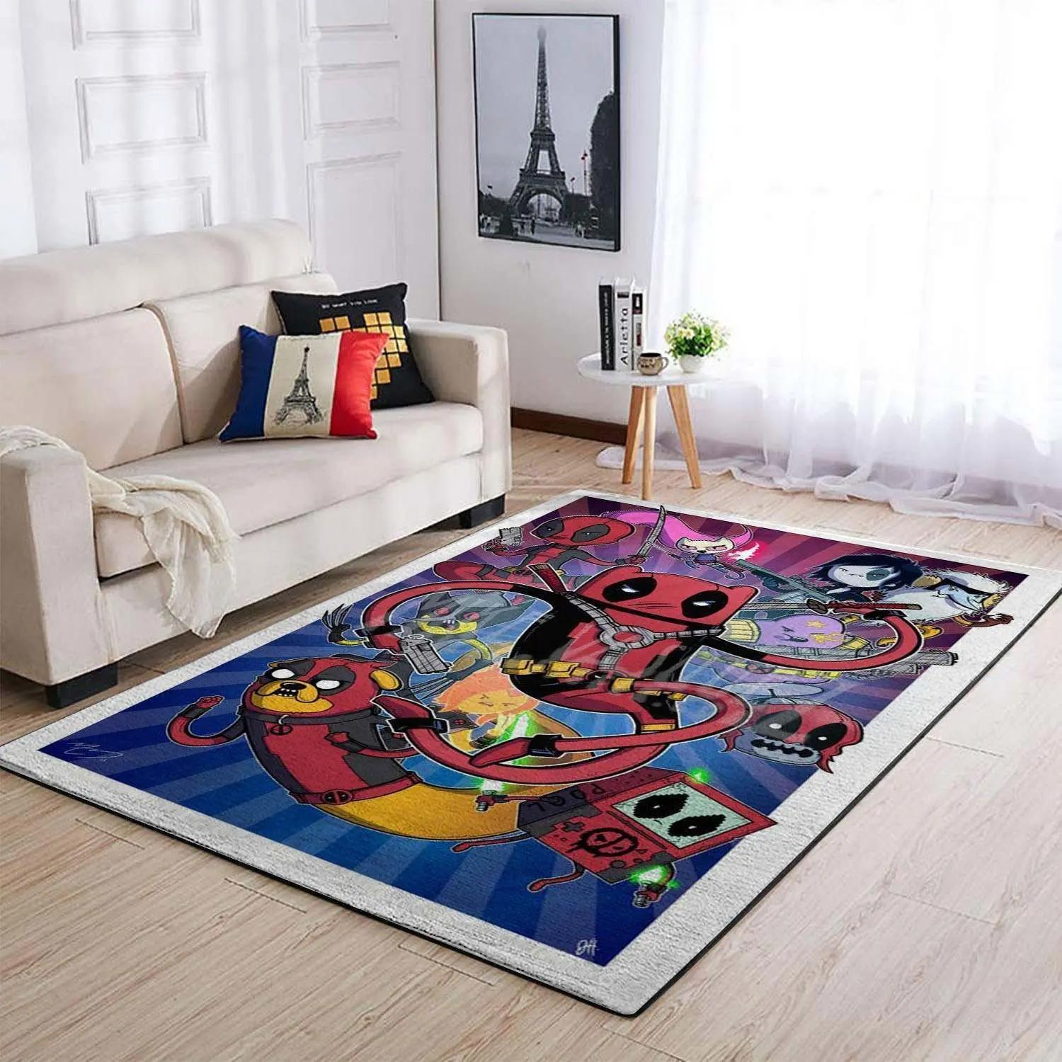 Deadpool marvel superheros area rugs marvel movies living room rug dp91209 Rectangle Rug