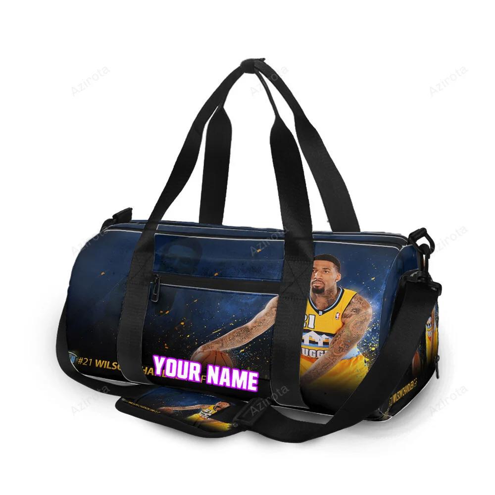 Denver nuggets wilson chandler1 personalized name travel bag gym bag 1976 Travel Bag