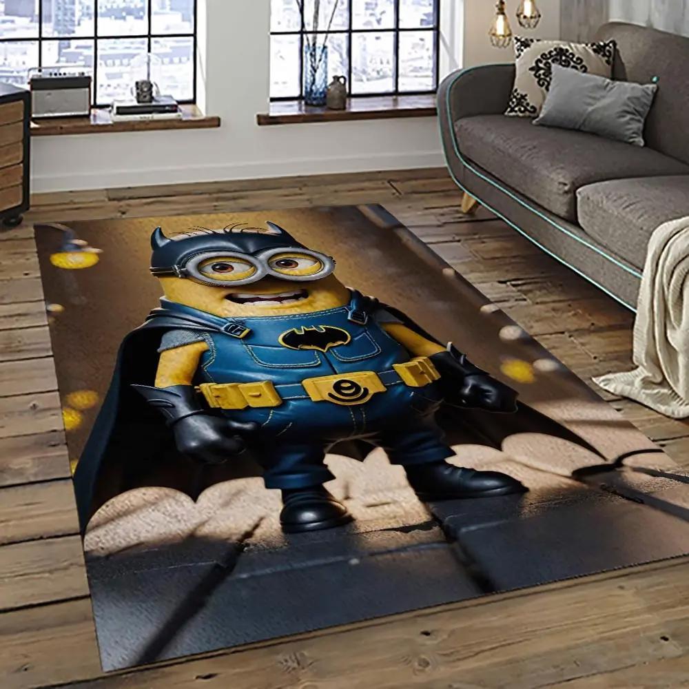 Despicable me film movie minion characters area rug home decor halloween gift best present for friends dmm14 Rectangle Rug
