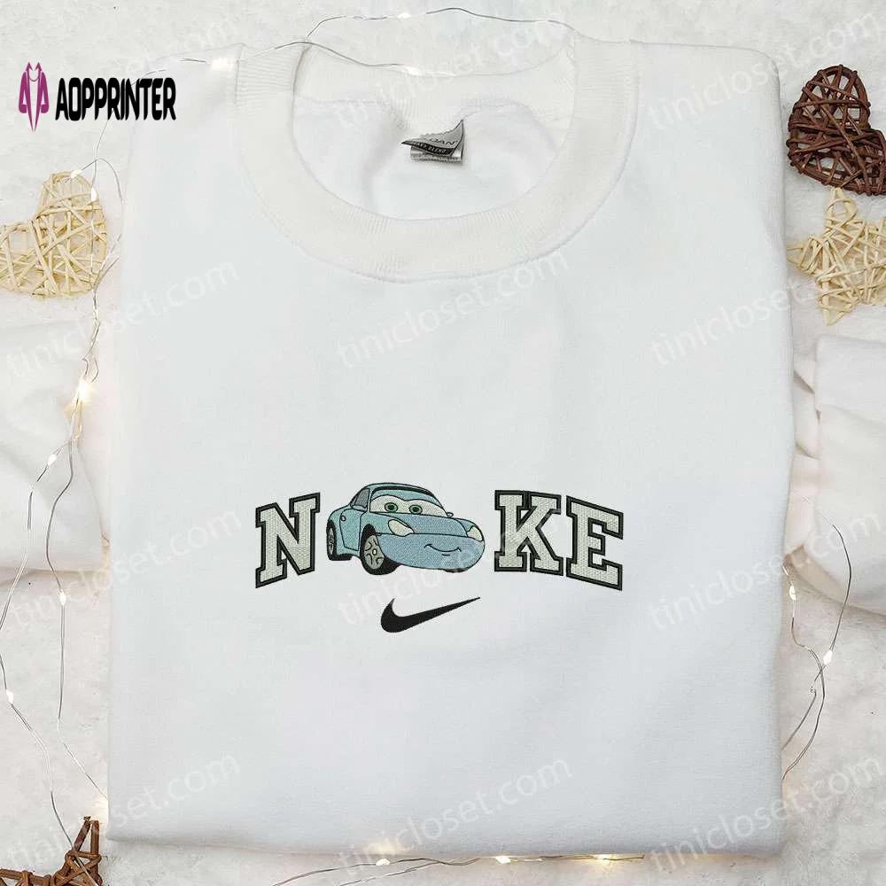Disney cars sally sweatshirt: nike x disney pixar embroidered hoodie & custom t-shirt Embroidered Shirt