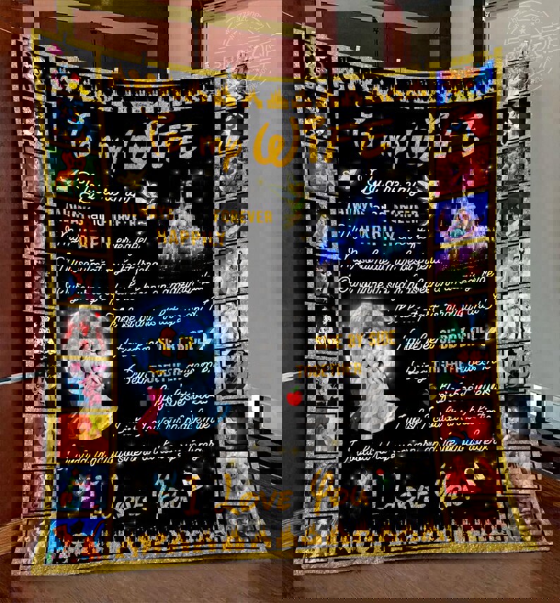 Disney wife side by side quilt gg Quilt Blanket