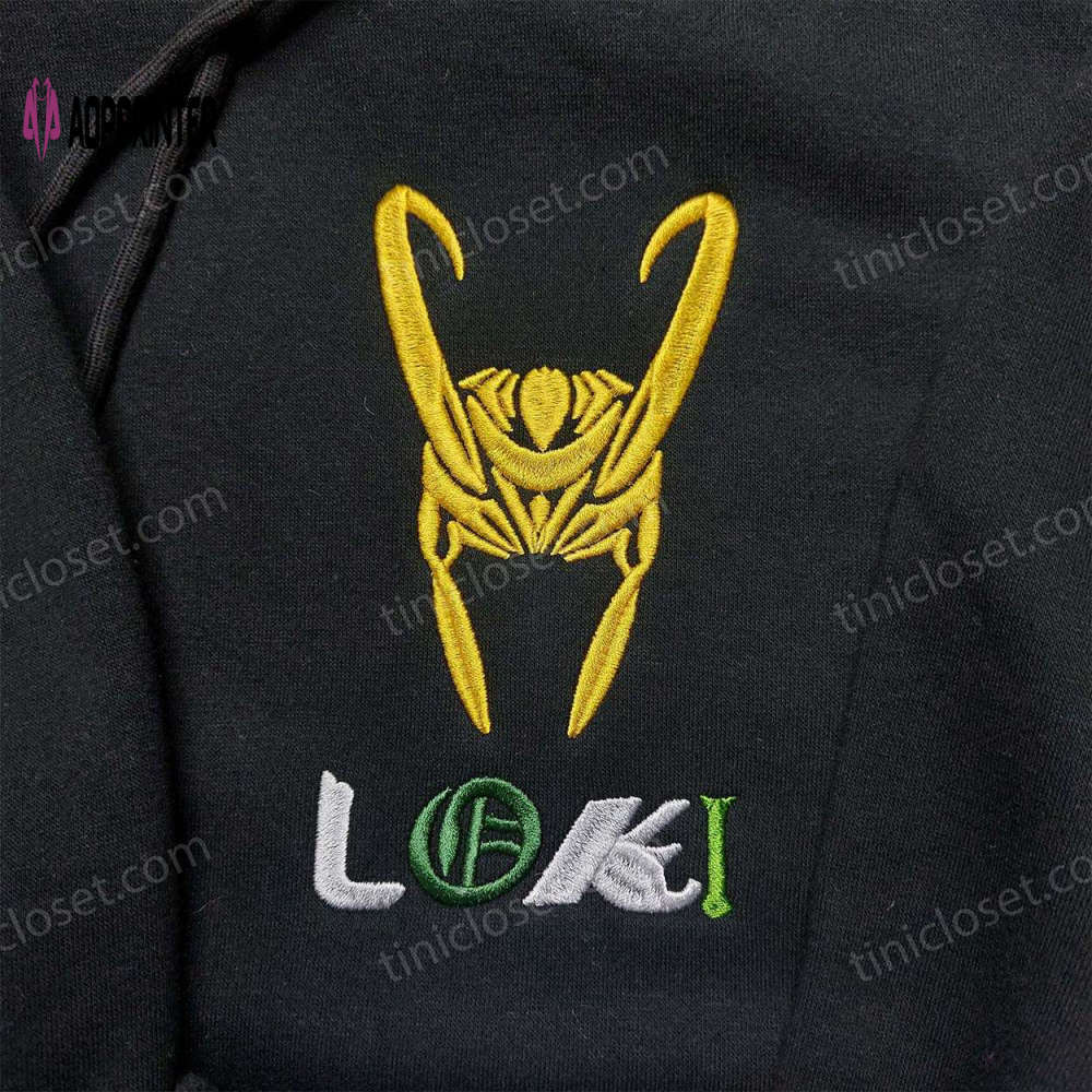Disneyland loki marvel embroidered shirt: stylish & unique merchandise for fans Embroidered Shirt