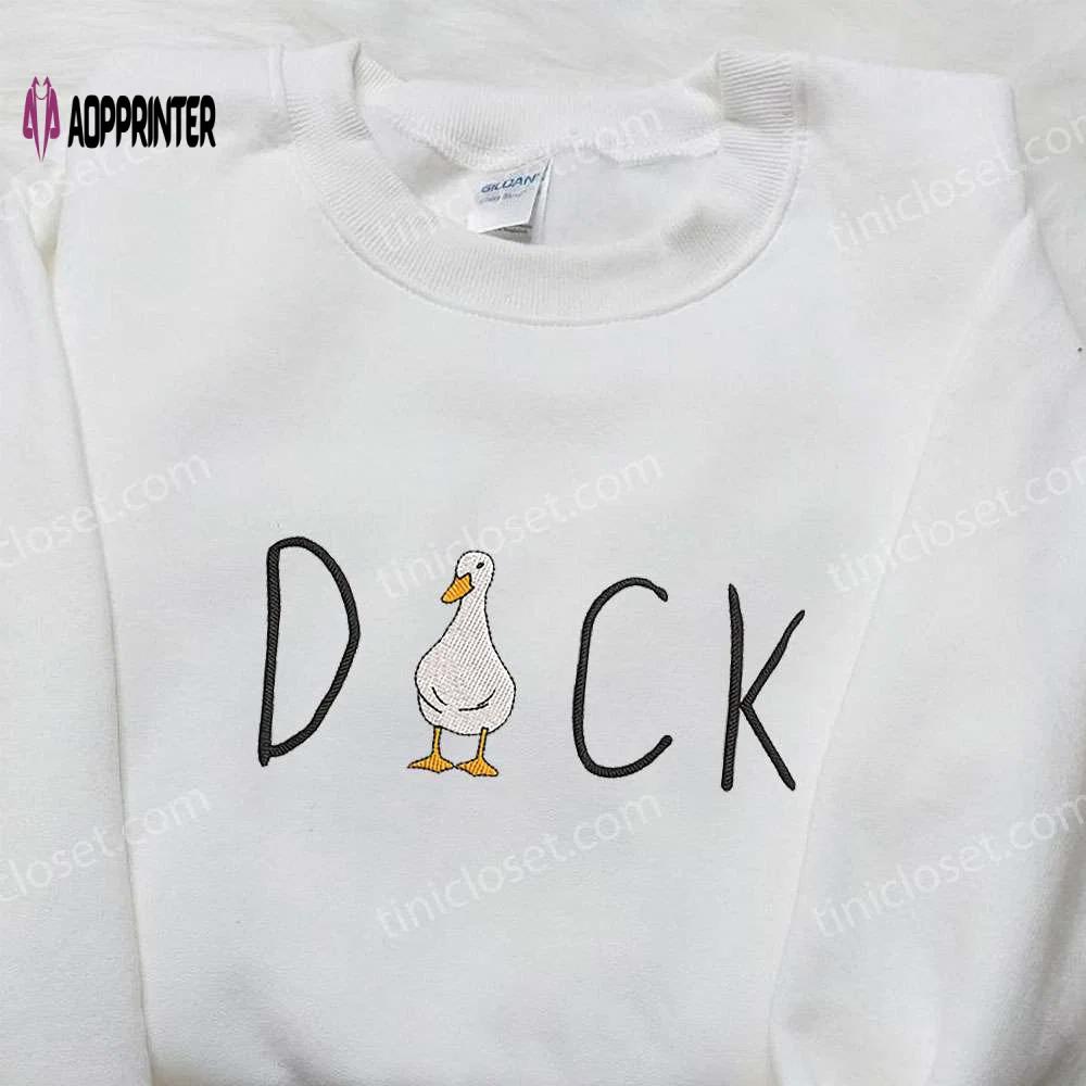Duck animal & funny embroidered shirt – quirky & stylish designs! Embroidered Shirt