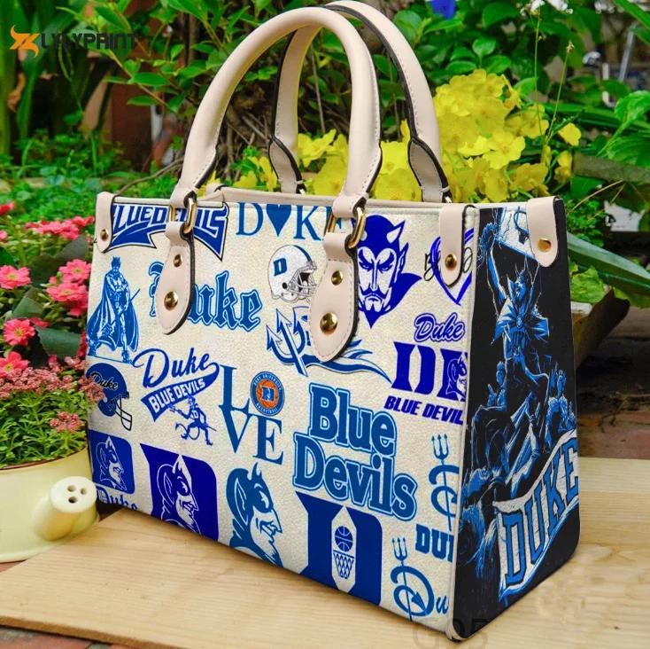 Duke blue devils leather handbag gift for women 4407 Women Leather Hand Bag