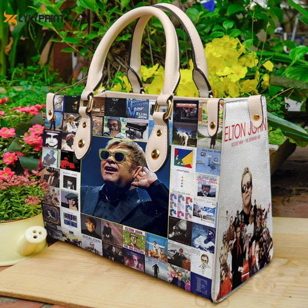 Elton john leather bag for women gift 2152 Women Leather Hand Bag