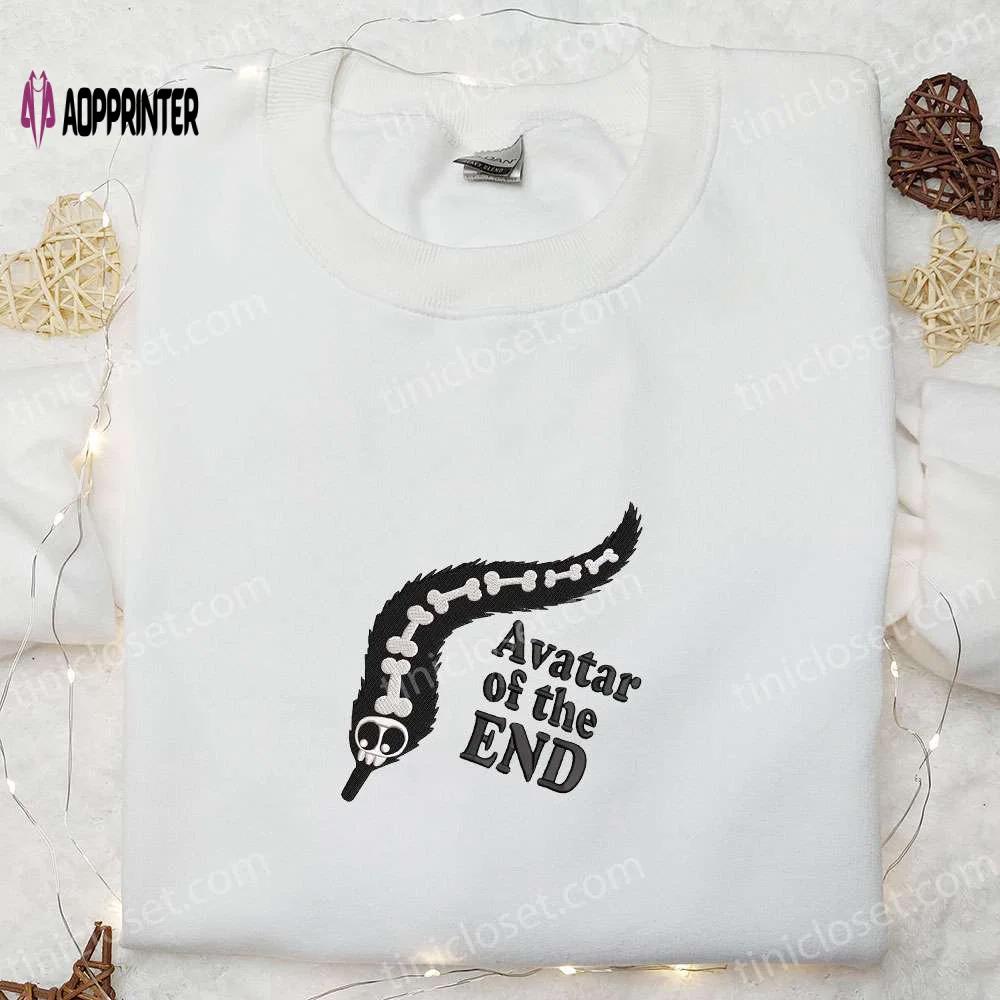 End avatar embroidered shirt & halloween sweatshirt: best family gifts Embroidered Shirt