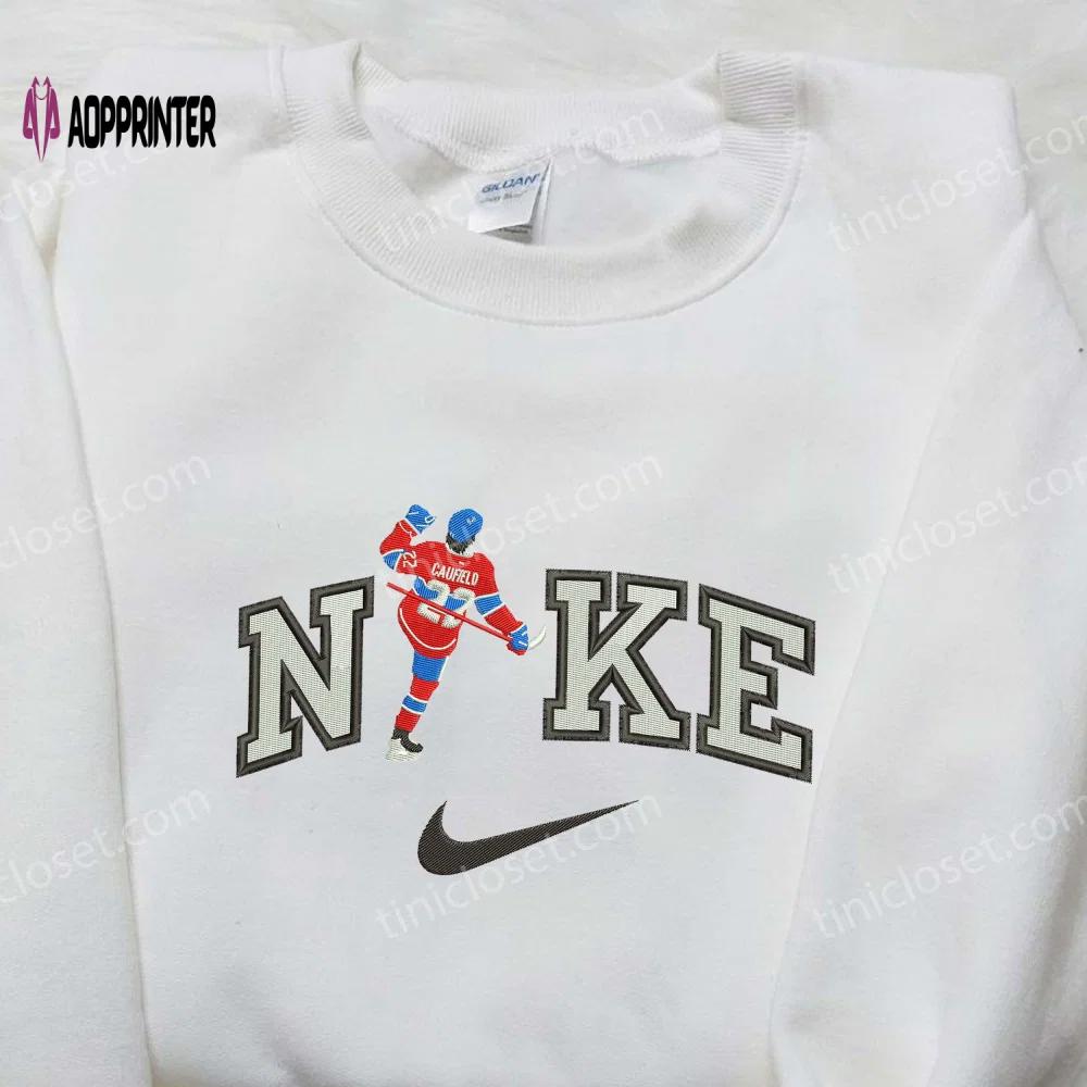 Exclusive cole caufield x nike embroidered shirt – nfl sport & custom options Embroidered Shirt