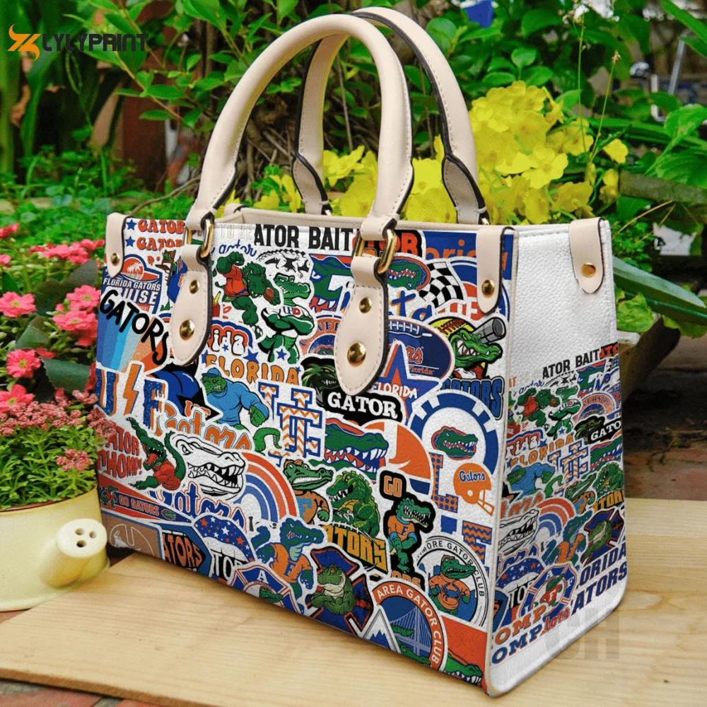 Florida gators women s day leather hand bag gift for women’s day – stylish gift for gator fans! 3786 Women Leather Hand Bag