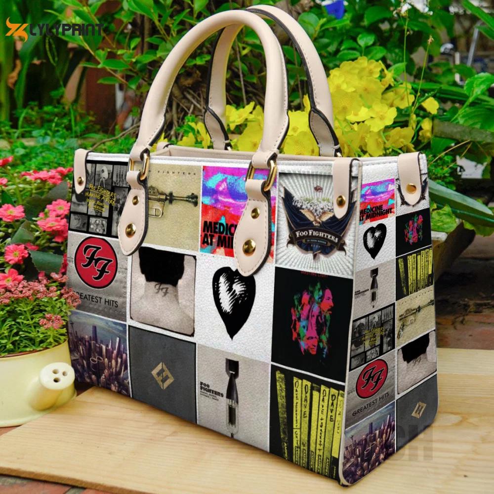 Foo fighters leather bag for women gift 987 Women Leather Hand Bag
