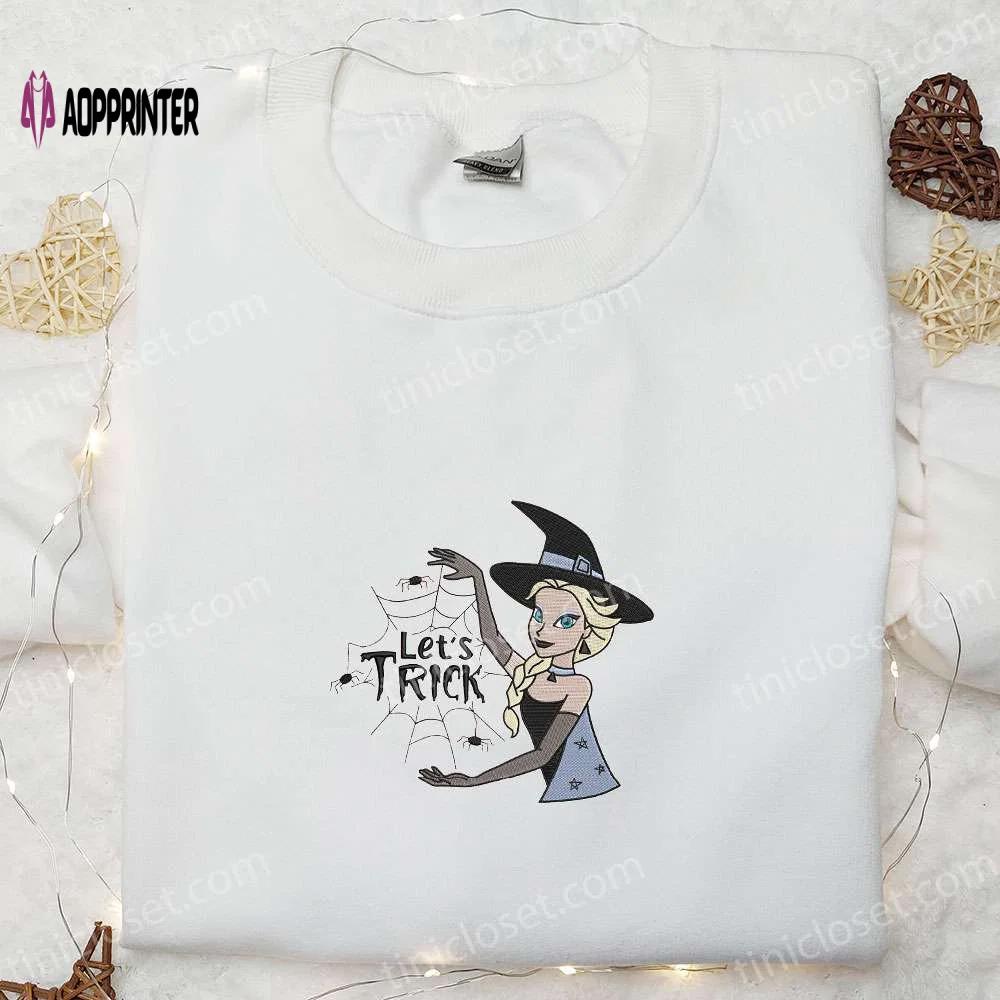 Frozen elsa princess halloween embroidered shirt – best gift for daughter Embroidered Shirt