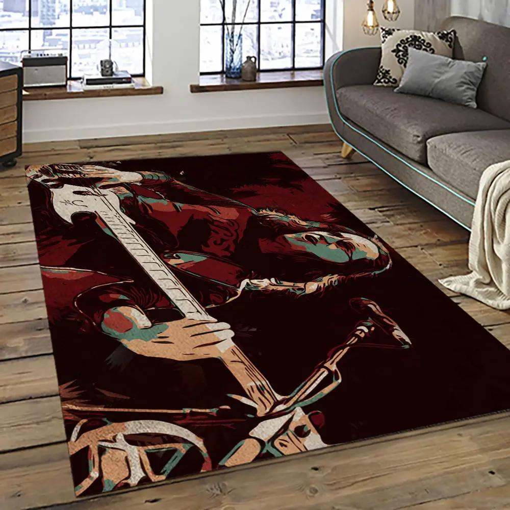 Geddy lee rapper hiphop music retangle carpet area rug home decor best gift for fan and friends gl10 Rectangle Rug