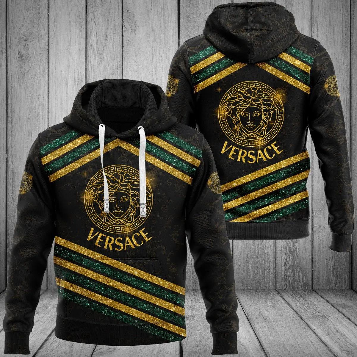 Gianni versace unisex hoodie for men women luxury brand clothing clothes outfit Hoodie 3D