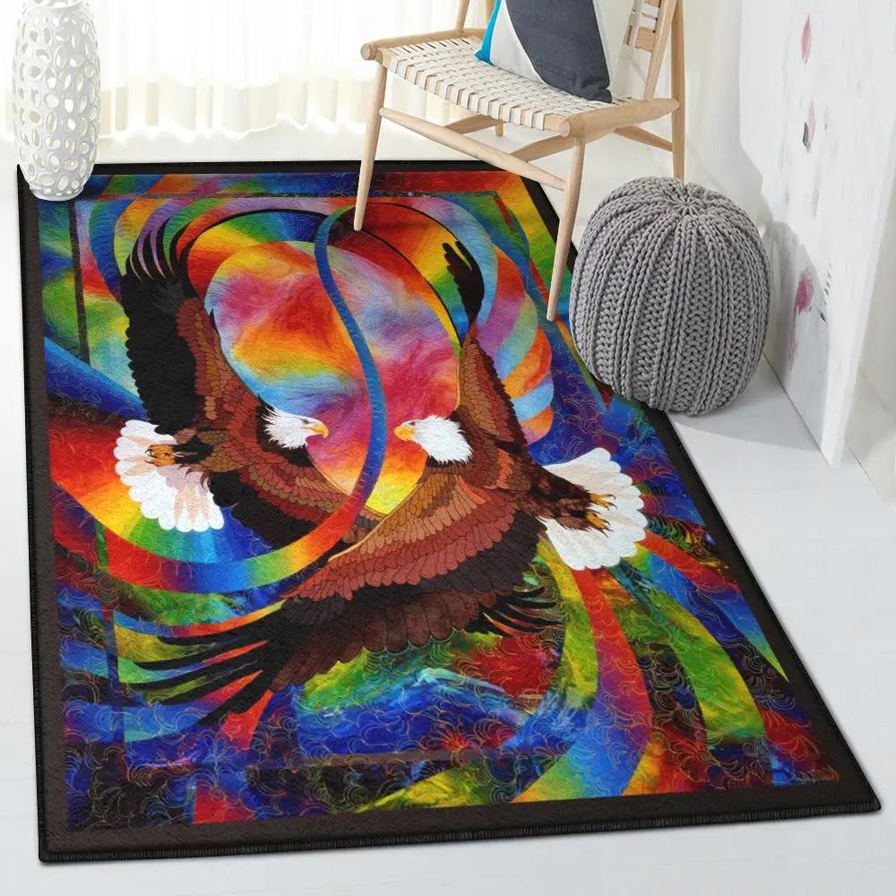 Giant eagle carpets for living room, eagle rug Rectangle Rug