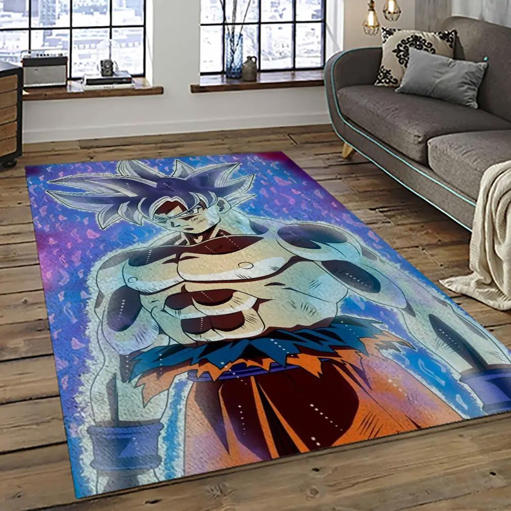 Goku characters cartoon movie carpet rectangle area rug for living room bedroom decor gku17 Rectangle Rug