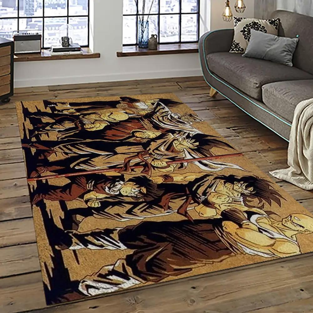 Goku characters cartoon movie carpet rectangle area rug for living room bedroom decor gku32 Rectangle Rug