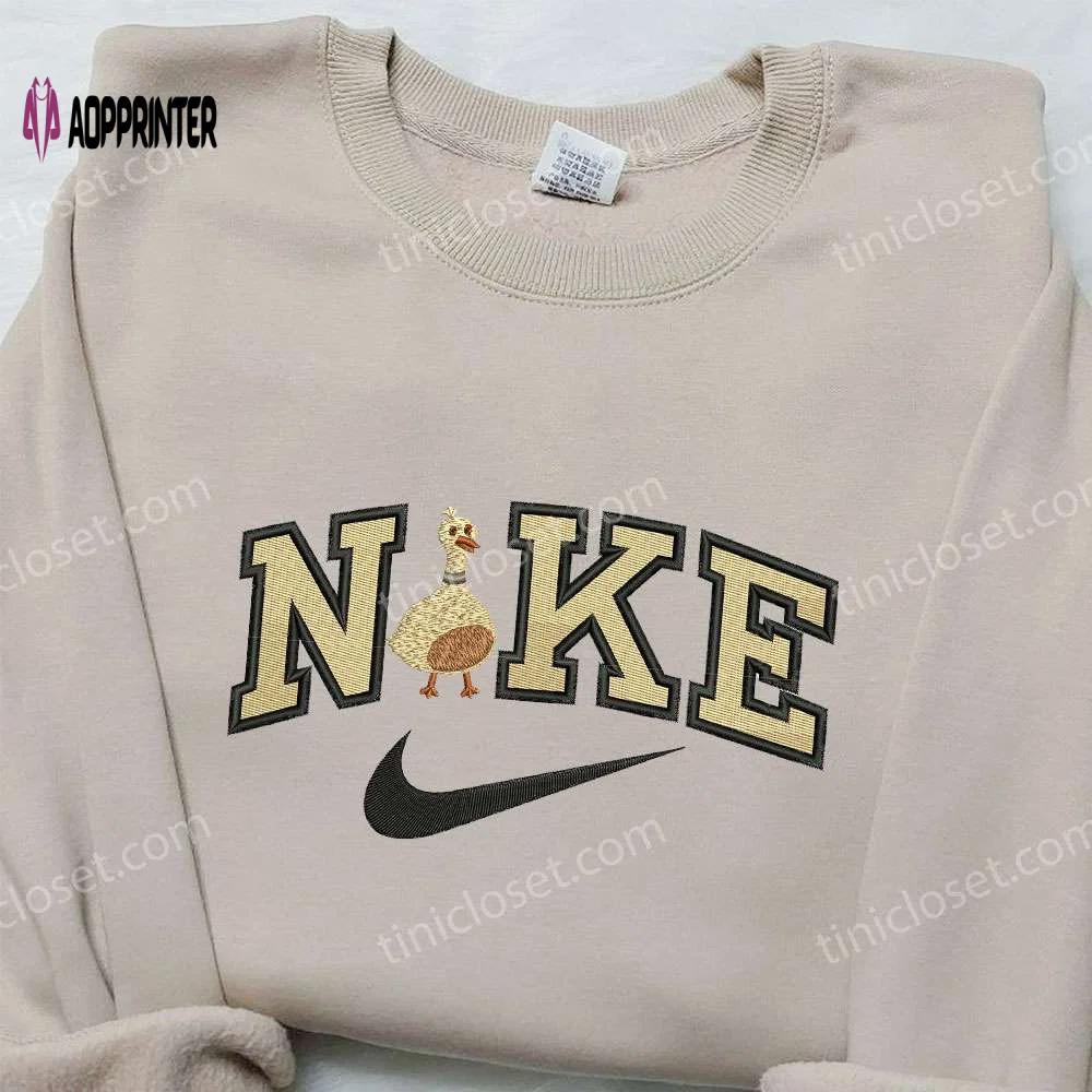 Gold duck x nike embroidered shirt – animal & custom designs limited edition Embroidered Shirt