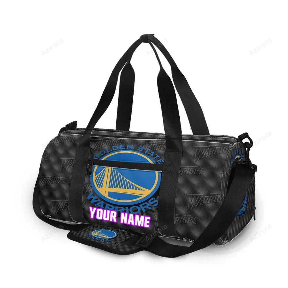 Golden state warriors emblem pattern personalized name travel bag gym bag 2107 Travel Bag