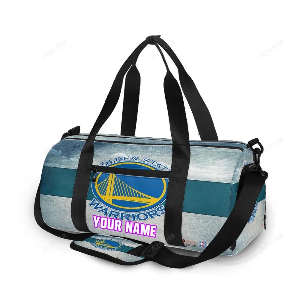 Golden state warriors emblem texture16 personalized name travel bag gym bag 1289 Travel Bag