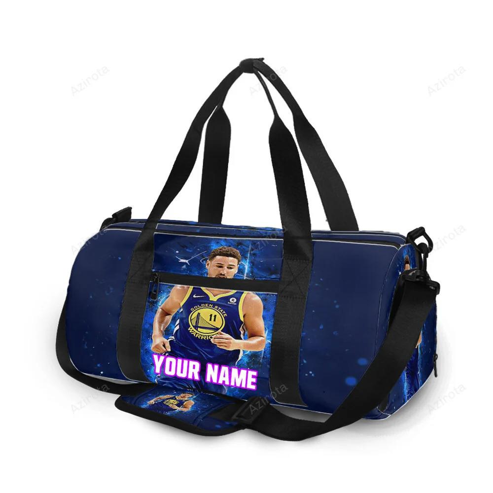 Golden state warriors klay thompson 11 personalized name travel bag gym bag 551 Travel Bag