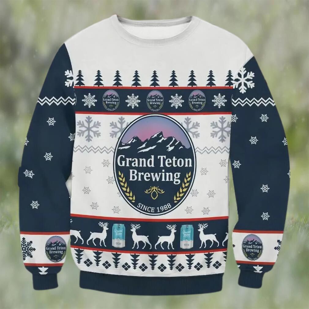 Grand teton brewing beer ugly christmas sweater, faux wool sweater, gifts for beer lovers, international beer day, best christmas gifts for 2022 ? prinvit Christmas Ugly Sweater