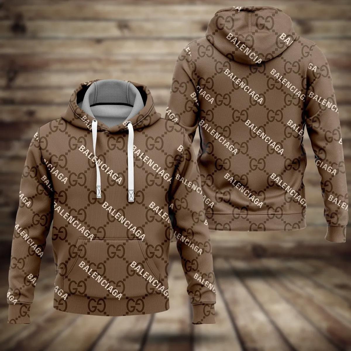 Gucci balenciaga hoodie luxury brand clothing clothes outfit for men Hoodie 3D