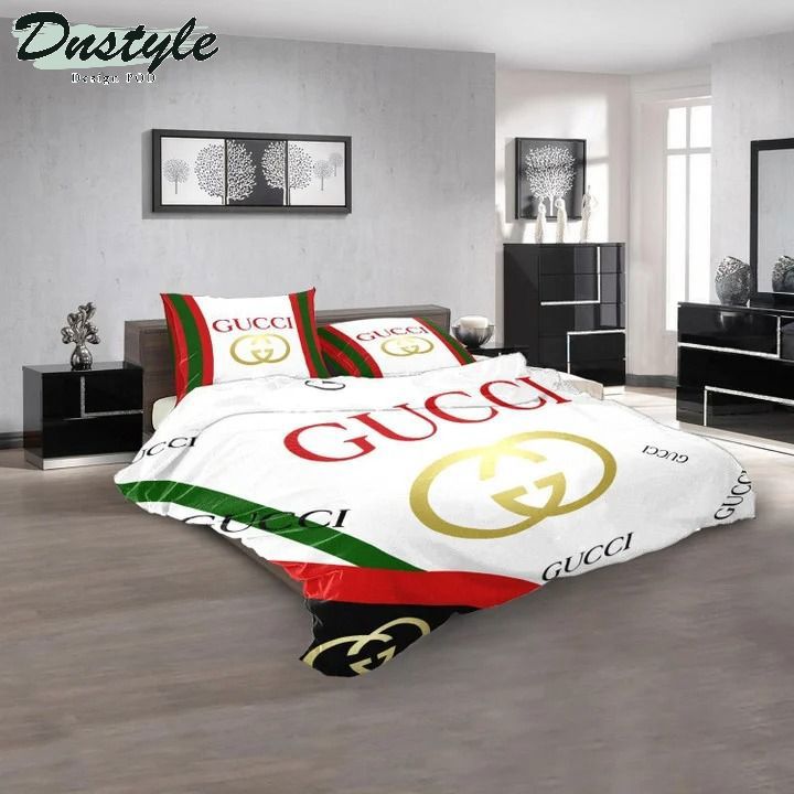 Gucci logo type 2081 Bedding Sets bed linen duvet premium fashion brand home decor bedclothes covers luxury ideas bedspread blankets hyperbeast Bedroom sheets