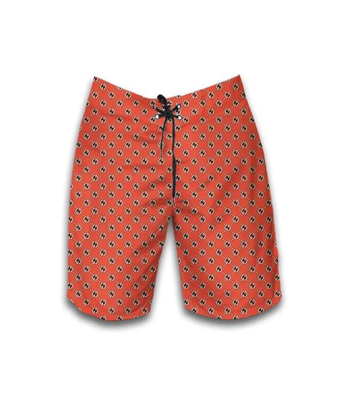 Gucci red pattern luxury brand fashion shorts for men luxury summer outfit trending 2023 93 Shorts For Ment