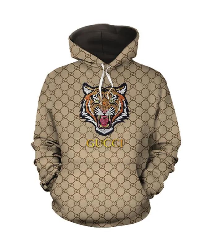 Gucci tiger unisex hoodie for men women luxury brand clothing clothes outfit Hoodie 3D