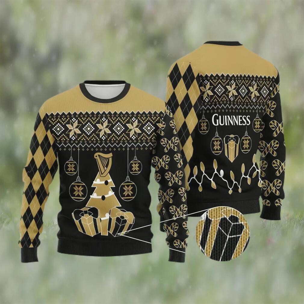 Guinness beer ugly christmas sweater, faux wool sweater, gifts for beer lovers, international beer day, best christmas gifts for 2022 ? prinvity Christmas Ugly Sweater