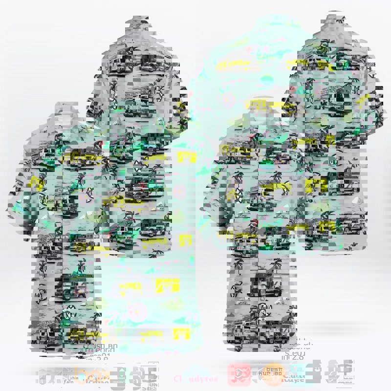 Hallandale beach florida fire rescue hawaiian shirt Hawaii Shirt Shorts & Flip Flops