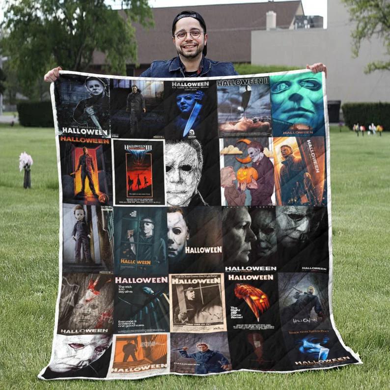 Halloween decorations halloween - michael myers quilt blanket 0824 Quilt Blanket