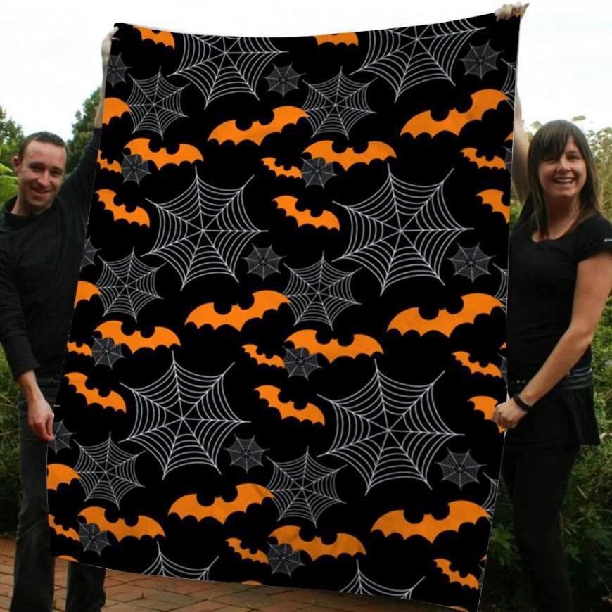 Halloween decorations spiderweb bat halloween gift fleece blanket – quilt blanket fleece blanket, blanket sofa bed, 3d blanket Quilt Blanket